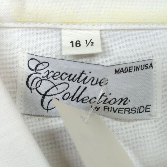 Coca Cola White Cotton Oxford Button Down Short Sleeve Uniform Shirt, Men's 16.5 - Picture 7 of 10